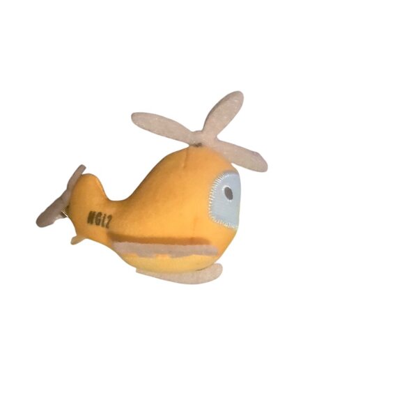 Hallmark Yellow Helicopter Mini Plush Toy 3” Soft Things That Go Happy Go Lucky - Picture 5 of 6